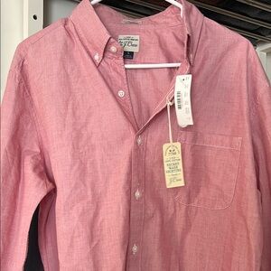 J. Crew Men's Pink Shirt